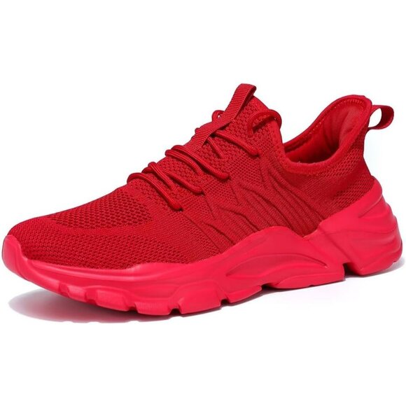 ⚡Men\'s Z71 Red Breathable Lightweight Slip Resistant Athletic Gym Work Shoes